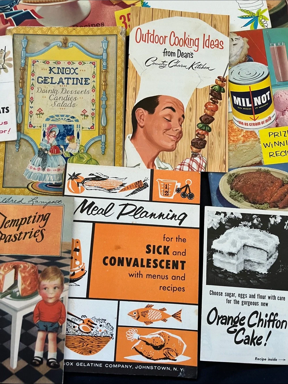 1920s~60s Lot Of 19 Recipe Booklets Cookbook Pamphlets Books Vtg MCM Advertising
